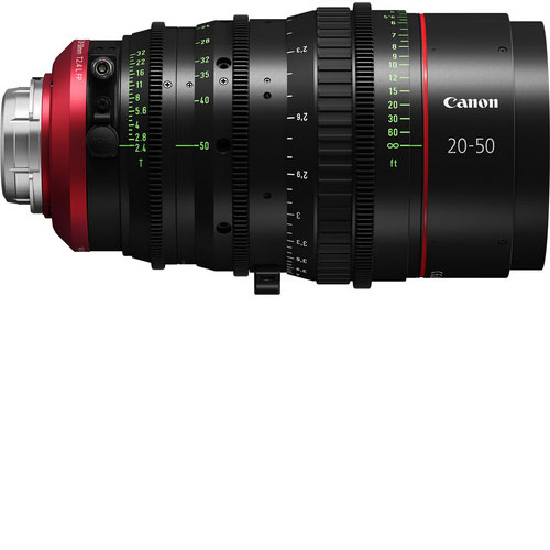 Canon CN-E 20-50mm T2.4 LF Cinema Lens hire - PL Mount - RENTaCAM Sydney