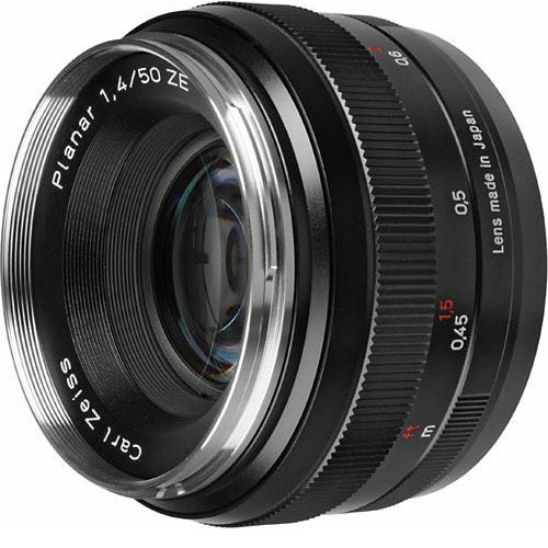 Carl Zeiss Planar T* 1.4/50 - 50mm f1.4 lens hire - ZE Canon mount