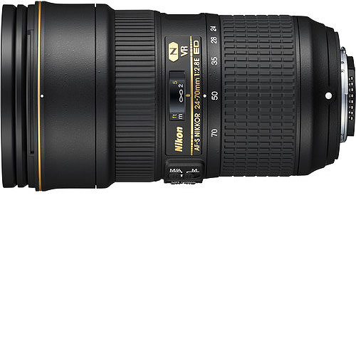 Nikon AF-S NIKKOR 24-70mm f/2.8E ED VR lens hire - RENTaCAM Sydney