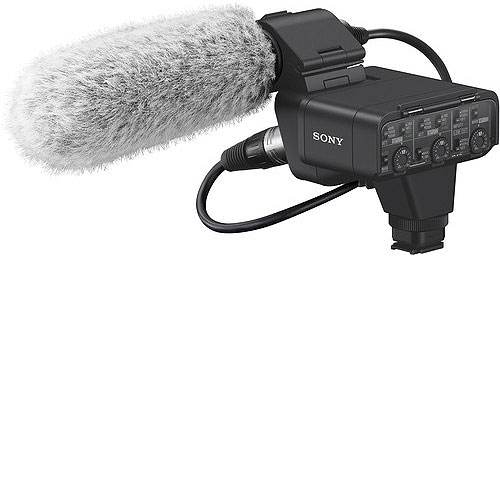 Sony XLR K3M Audio Adapter with Shotgun Microphone hire   RENTaCAM